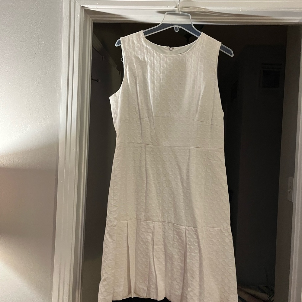 Calvin Klein Textured White Mini Dress